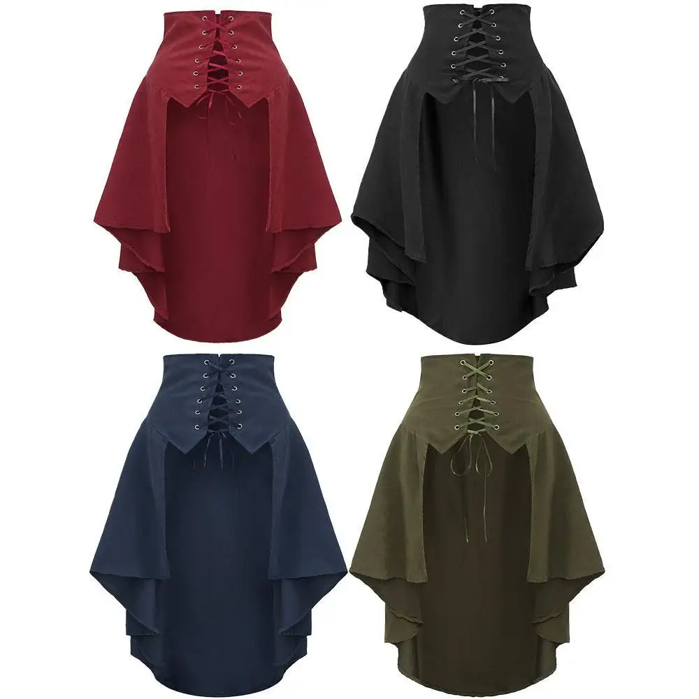 Pleated Skirt Women - Saia Plissada Gótica Lolita Feminina com