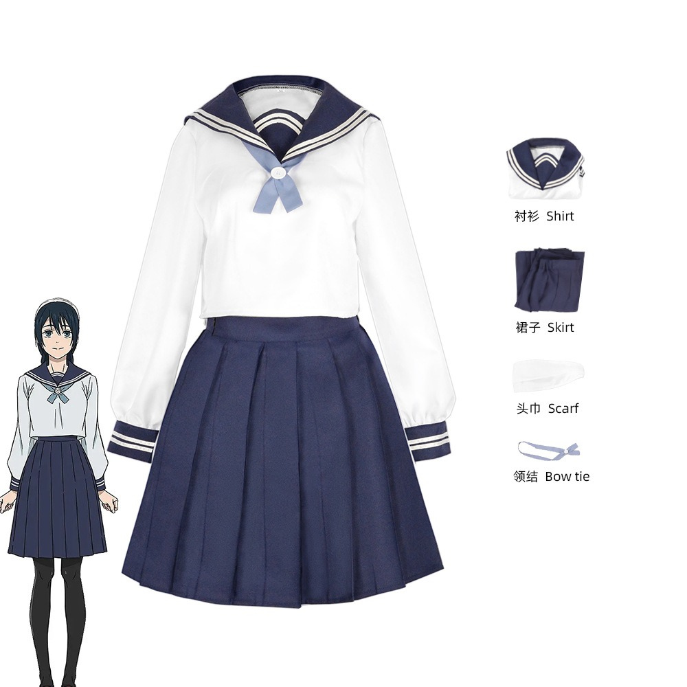 Pleated Skirt Women - Fantasia de Cosplay Amanai Riko Jujutsu