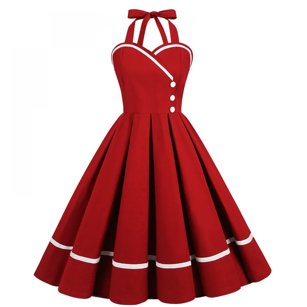Women'S Fashion Of The 50S - Halloween 50s 60s 80s vestido retro