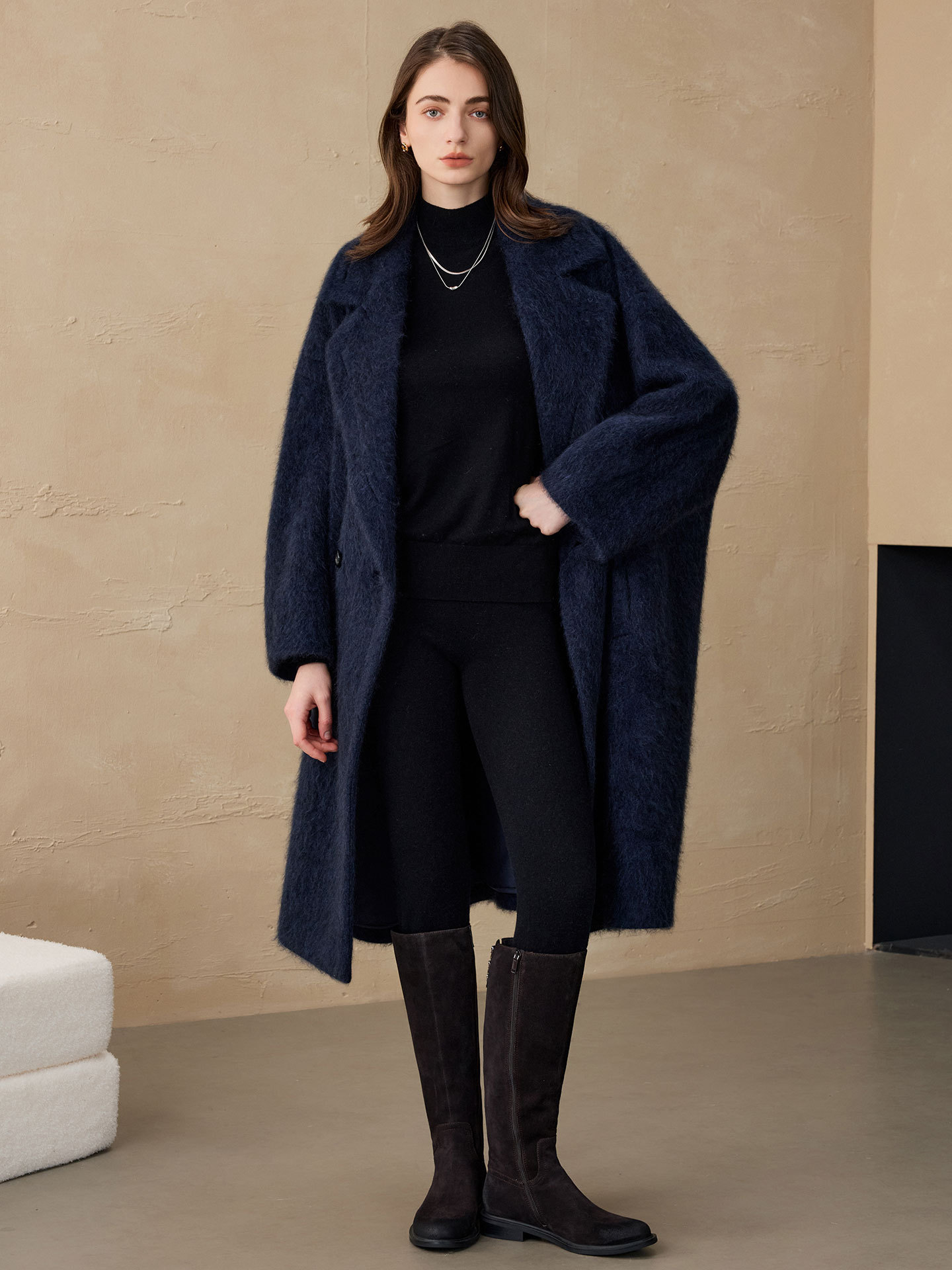 Women Fashion Jackets - Blazer Feminino Allingentle de Lã, Jaqueta