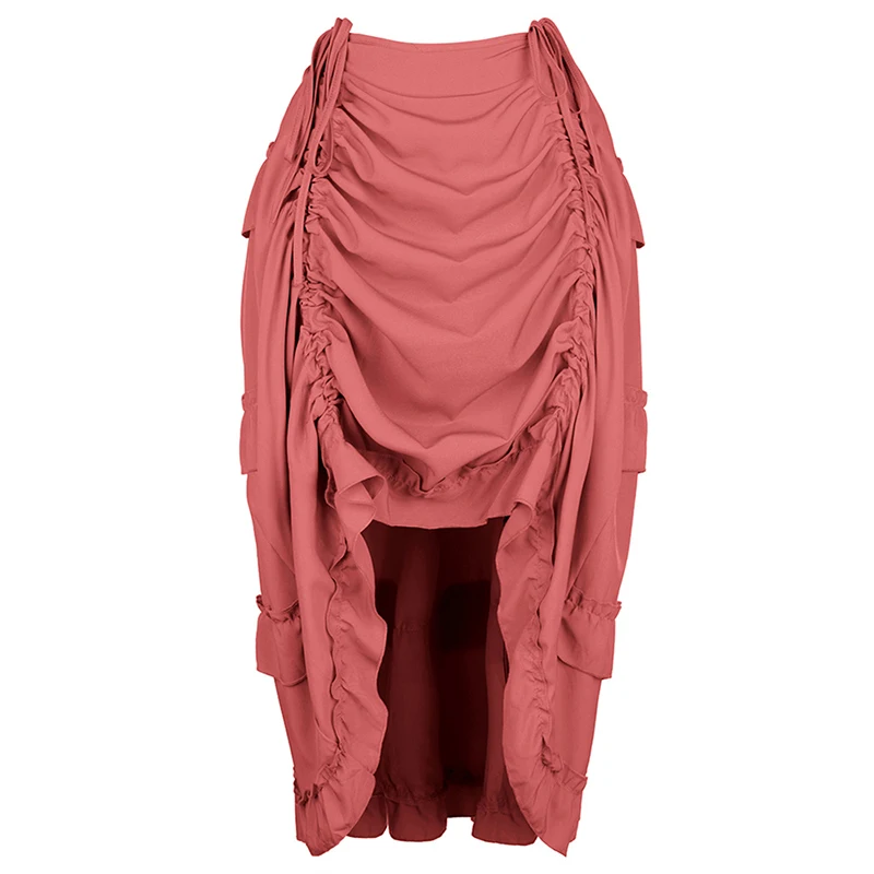 Pleated Skirt Women - Corset Gótico Steampunk com Saias Plissadas