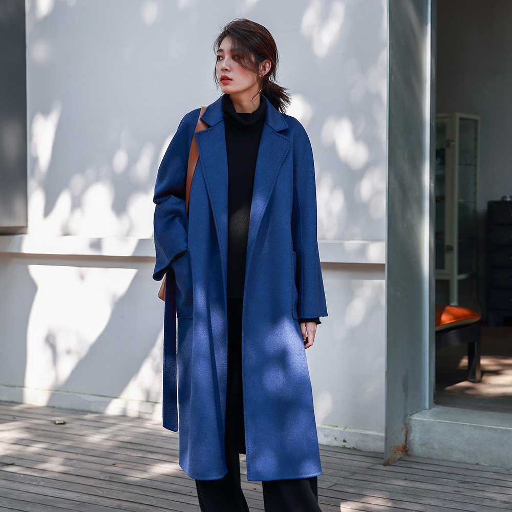 Women Fashion Jackets - Casaco Longo Feminino Allingentle com Gola