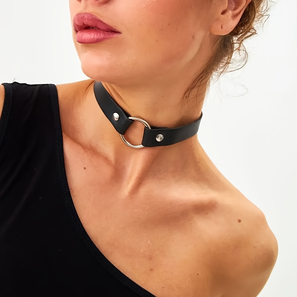 Women'S Fashion Harness - Coleira de Couro Sexy para Mulheres: