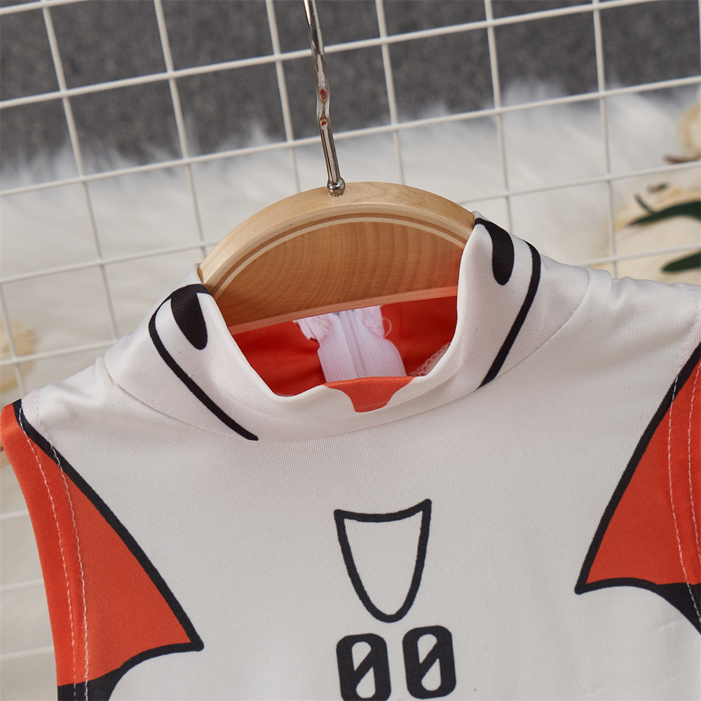 Branco bonito doce dos desenho - Turtleneck Bodysuit avaliação e preço