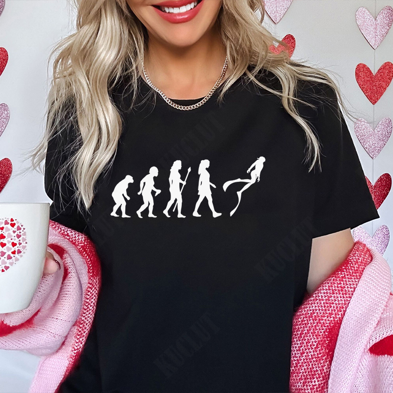 Engraçado evolução do mergulho - Women Fashion Evolution avaliação e preço
