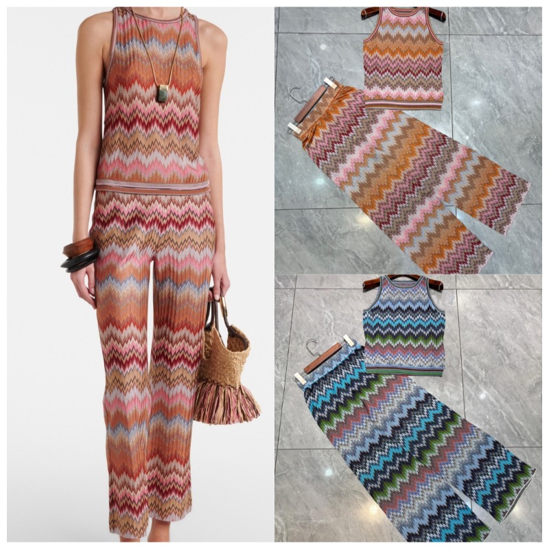 Conjunto de Calças de Malha Li - Wide Leg Palazzo Pants avaliação e preço