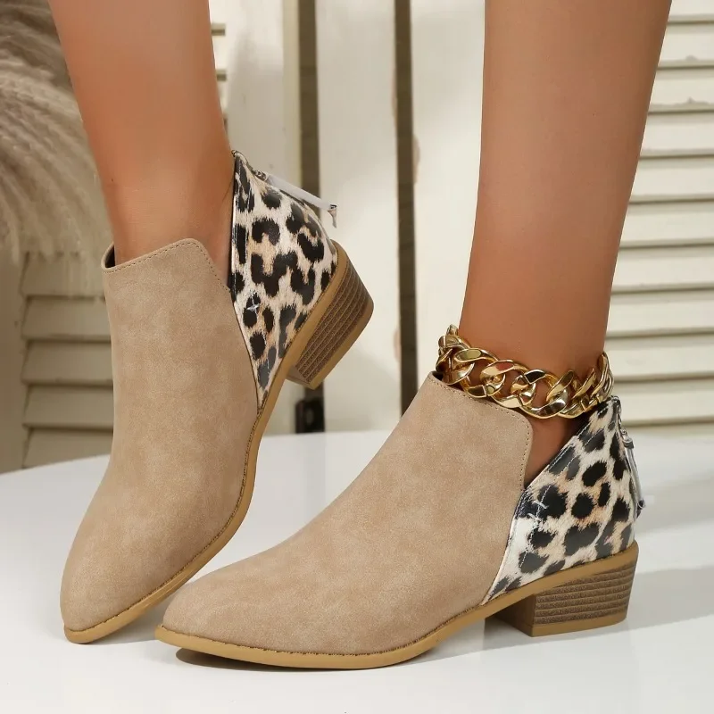 Ankle boots com design leopard - Women'S Fashion Ugg Boots avaliação e preço