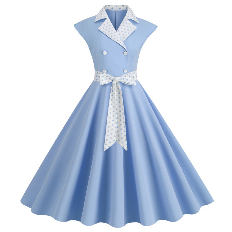 Vestido Vintage Elegante com E - Women'S Fashion Of The 50S avaliação e preço