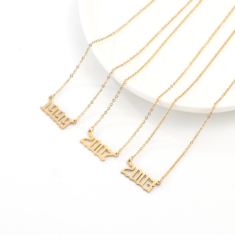 Colar feminino com data de nas - Women'S Fashion Year 2000 avaliação e preço