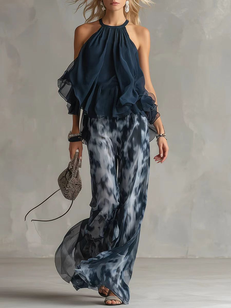 Conjunto Feminino de Verão em  - Wide Leg Palazzo Pants avaliação e preço