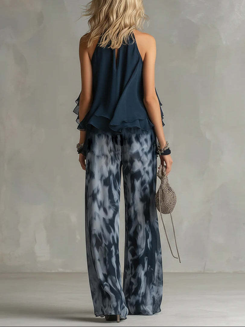 Conjunto Feminino de Verão em  - Wide Leg Palazzo Pants avaliação e preço
