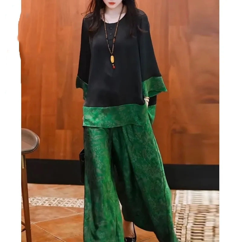 Verão feminino solto cetim out - Wide Leg Palazzo Pants avaliação e preço