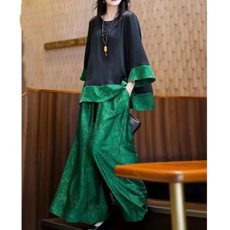 Verão feminino solto cetim out - Wide Leg Palazzo Pants avaliação e preço