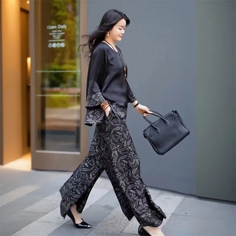 Verão feminino solto cetim out - Wide Leg Palazzo Pants avaliação e preço