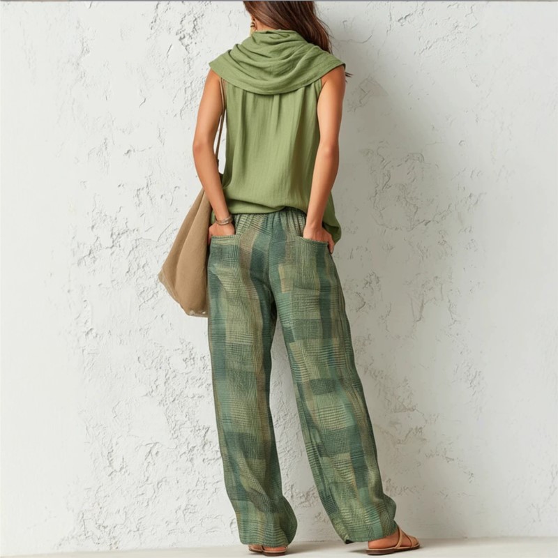 Conjunto Feminino de Verão 202 - Wide Leg Palazzo Pants avaliação e preço