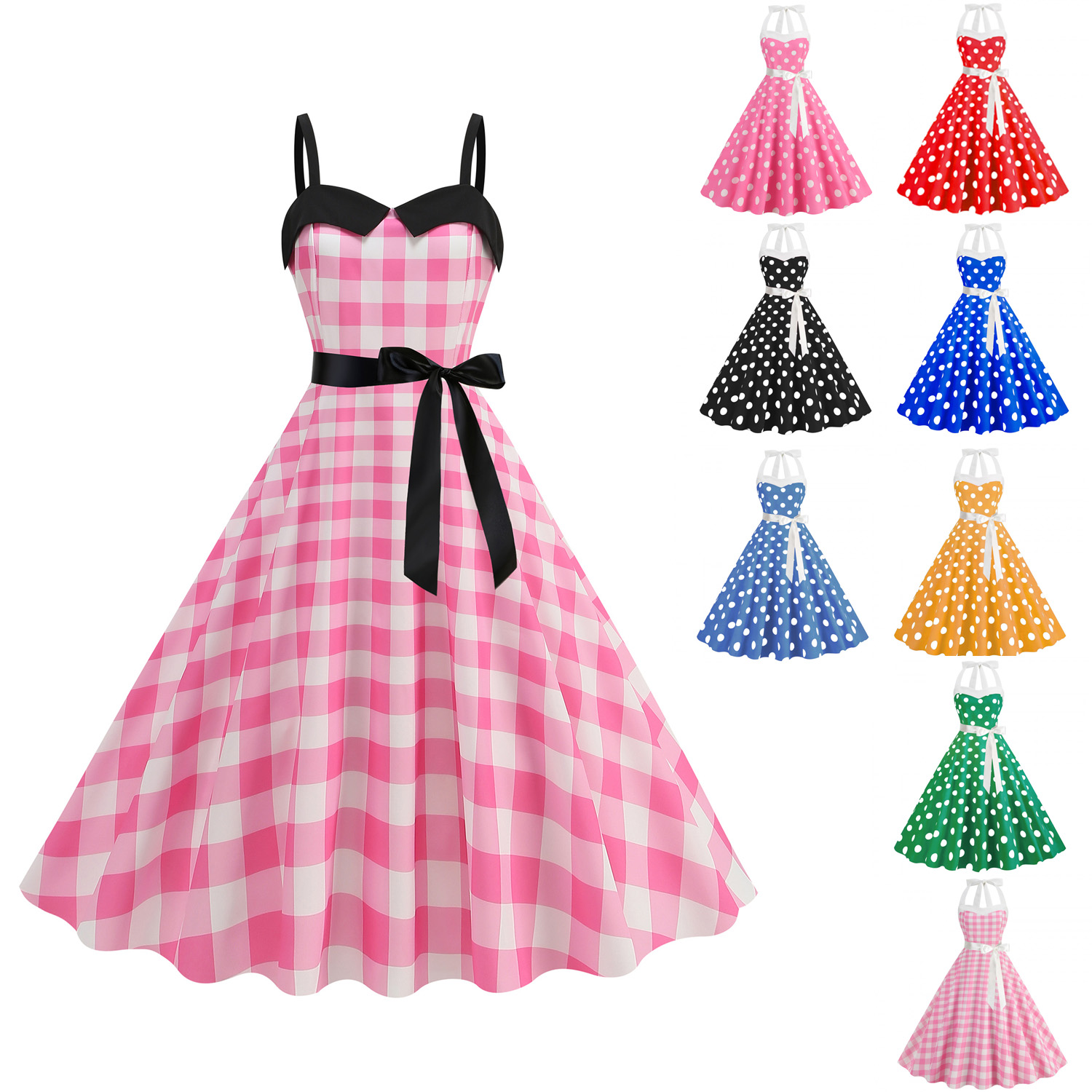 Vestido Elegante Feminino com  - Women'S Fashion Of The 50S avaliação e preço