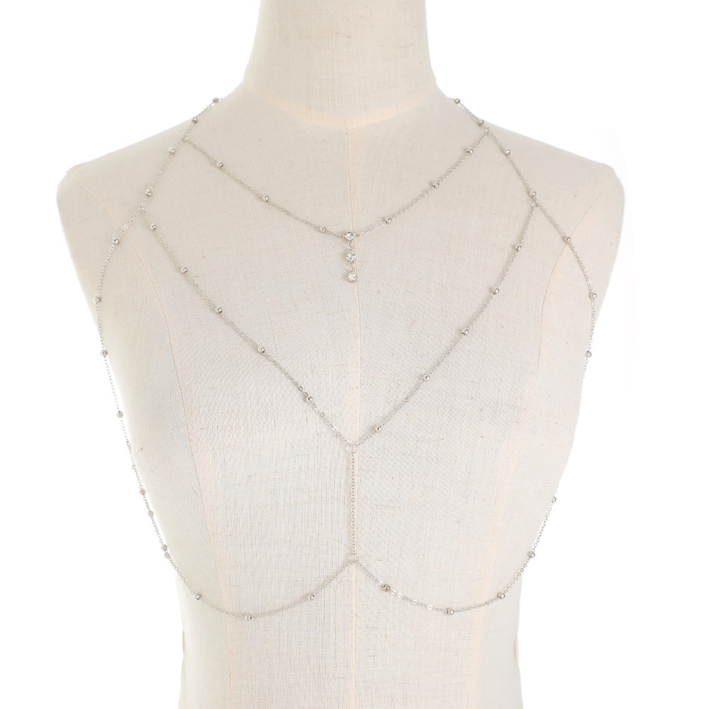 Sexy cristal chest chain arnês - Women'S Fashion Harness avaliação e preço