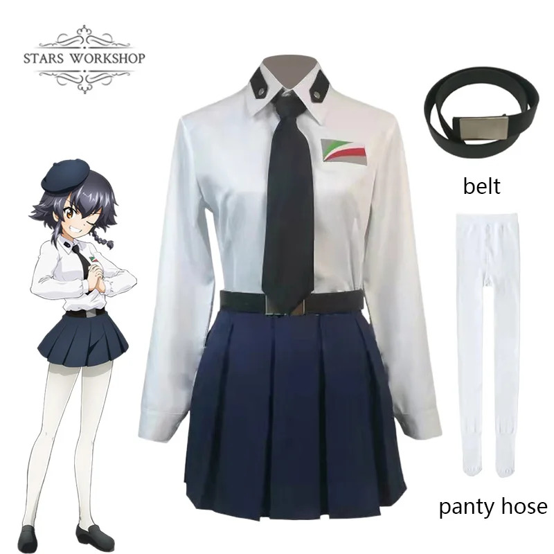 Qq34Anime MENINAS e PANZER Anz - Pleated Skirt Women avaliação e preço