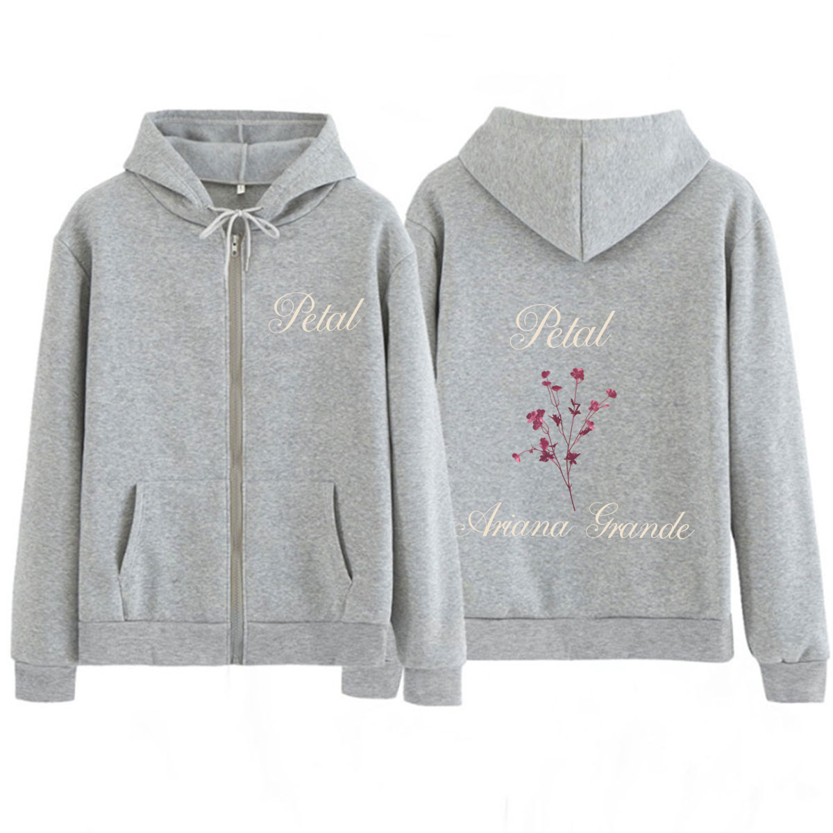 Moletom com Zíper Ariana Grand - Women Fashion Jackets avaliação e preço