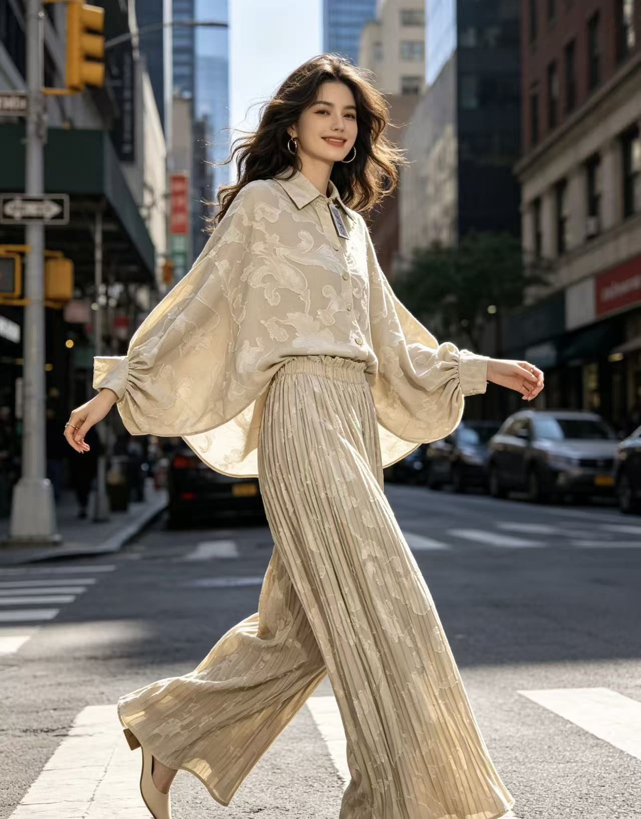 Novo Conjunto de Pijamas Femin - Wide Leg Palazzo Pants avaliação e preço