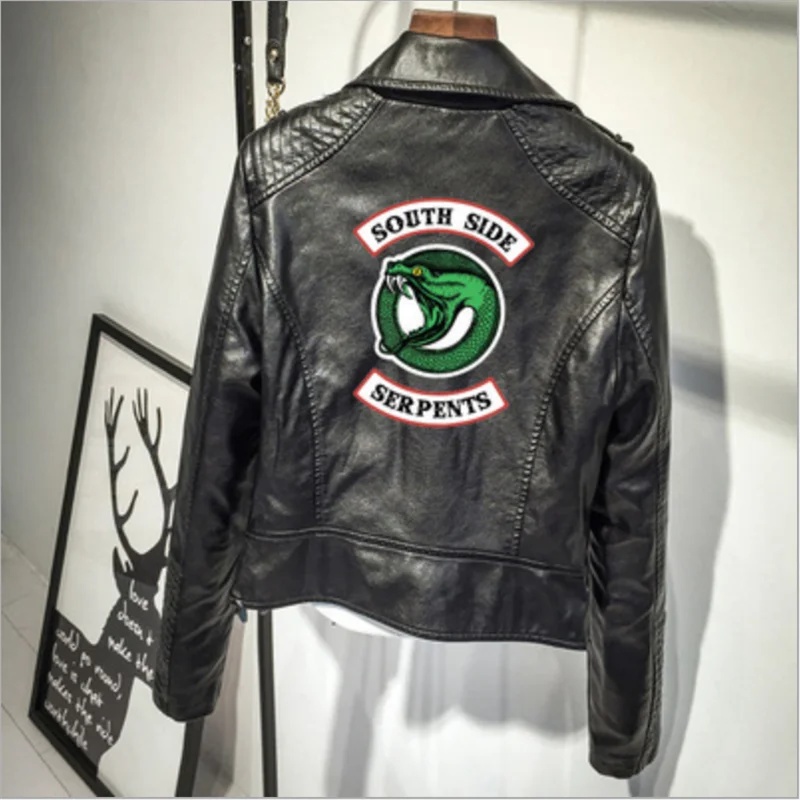 Jaqueta de Couro Sintético com - Women Fashion Jackets avaliação e preço