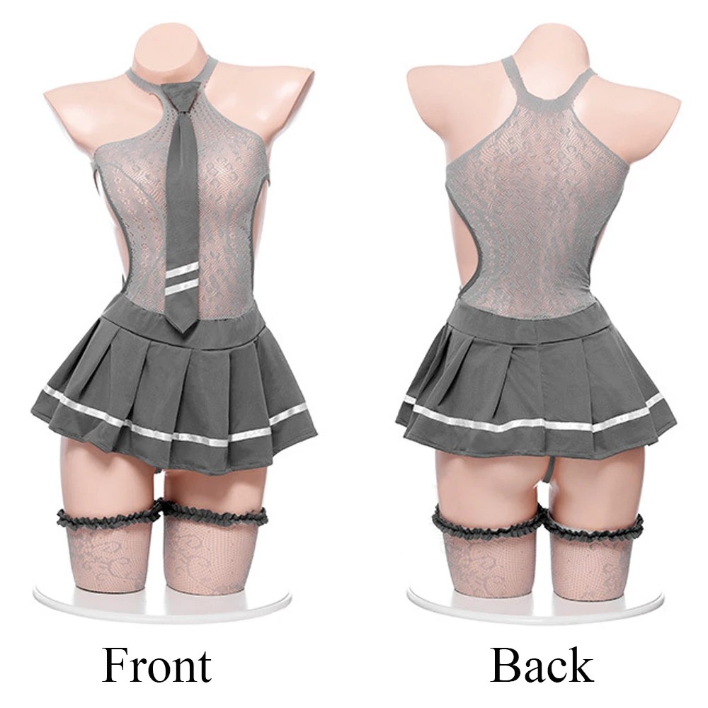 Conjunto de lingerie sexy e pr - Pleated Skirt Women avaliação e preço