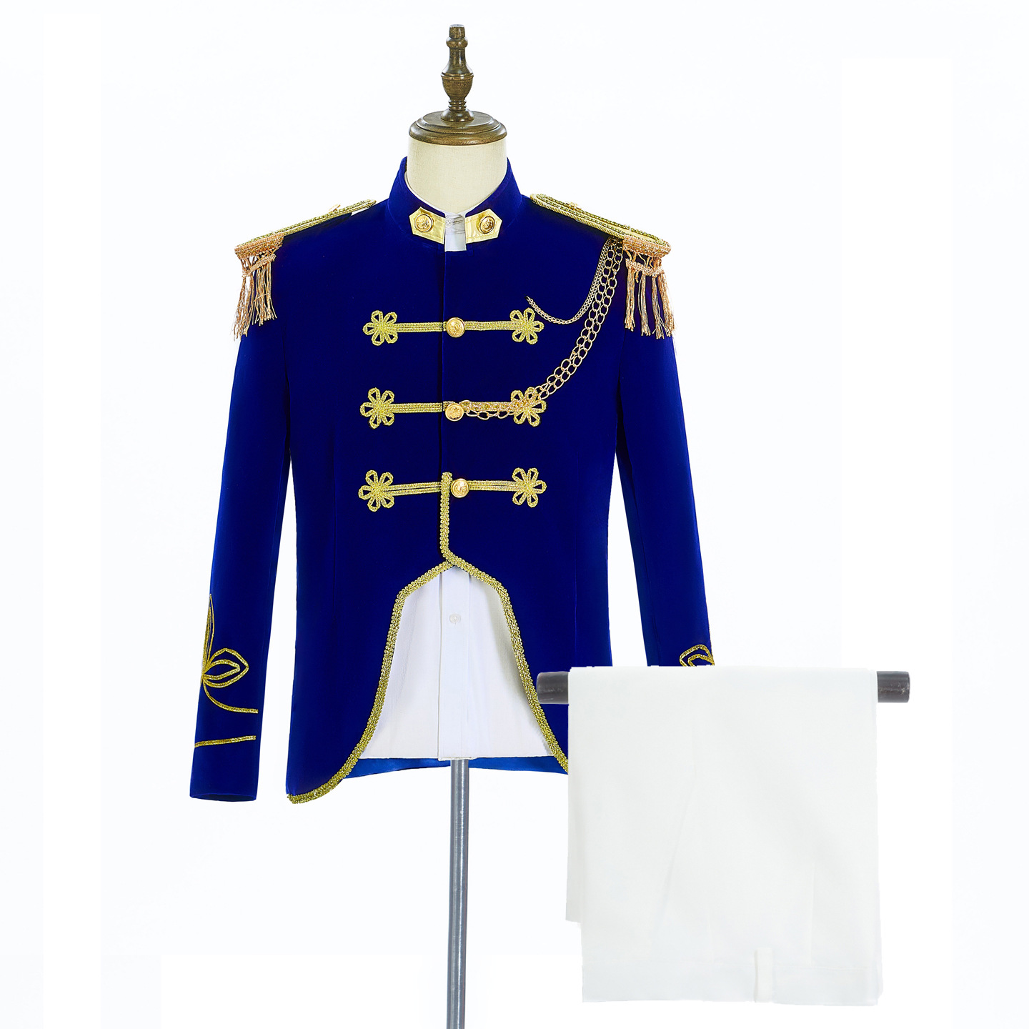 Moda marinha vestido terno par - Women Fashion Jackets avaliação e preço