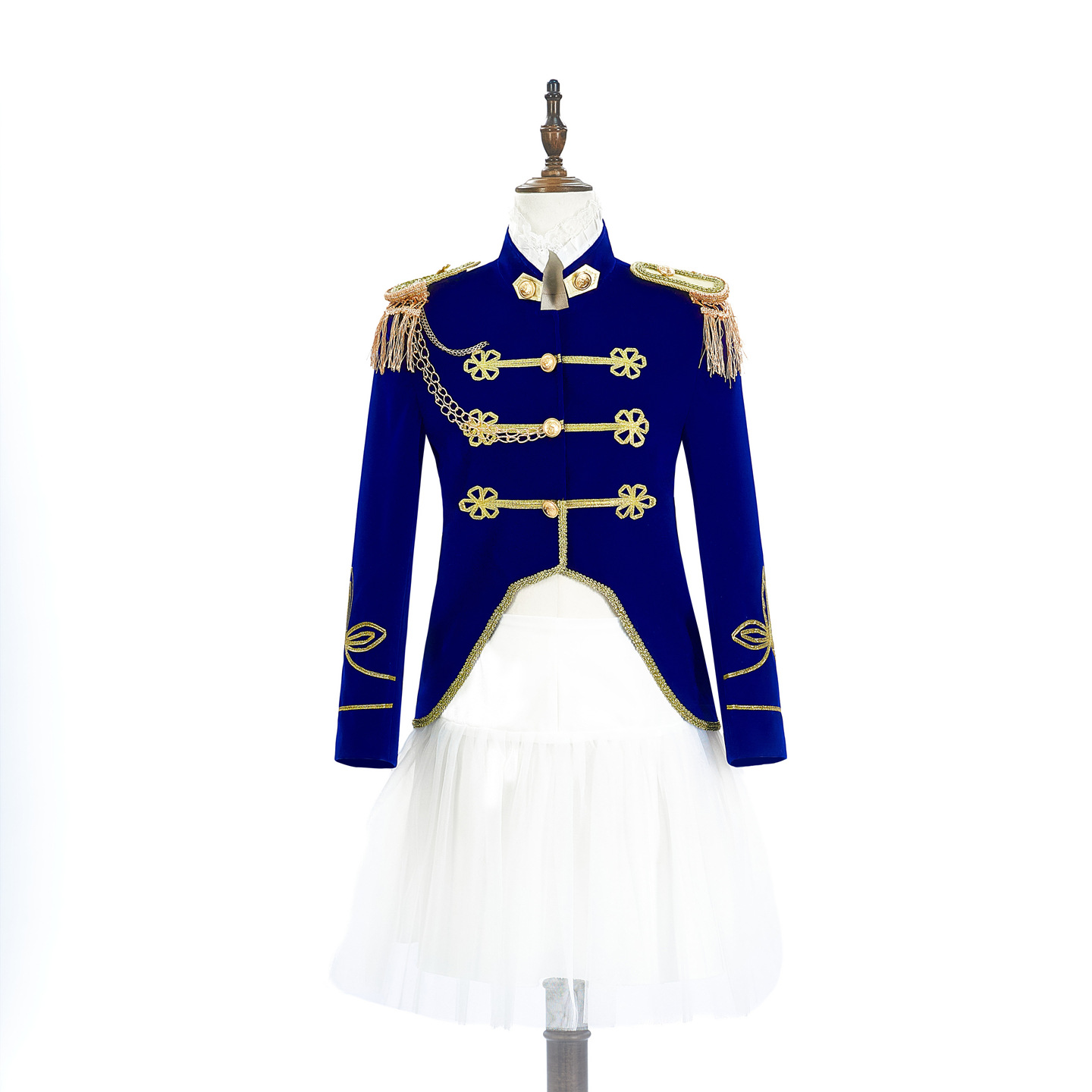 Moda marinha vestido terno par - Women Fashion Jackets avaliação e preço