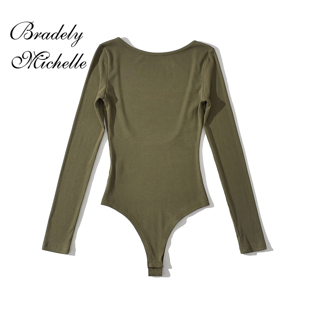 Roupa sexy feminina manga comp - Turtleneck Bodysuit avaliação e preço