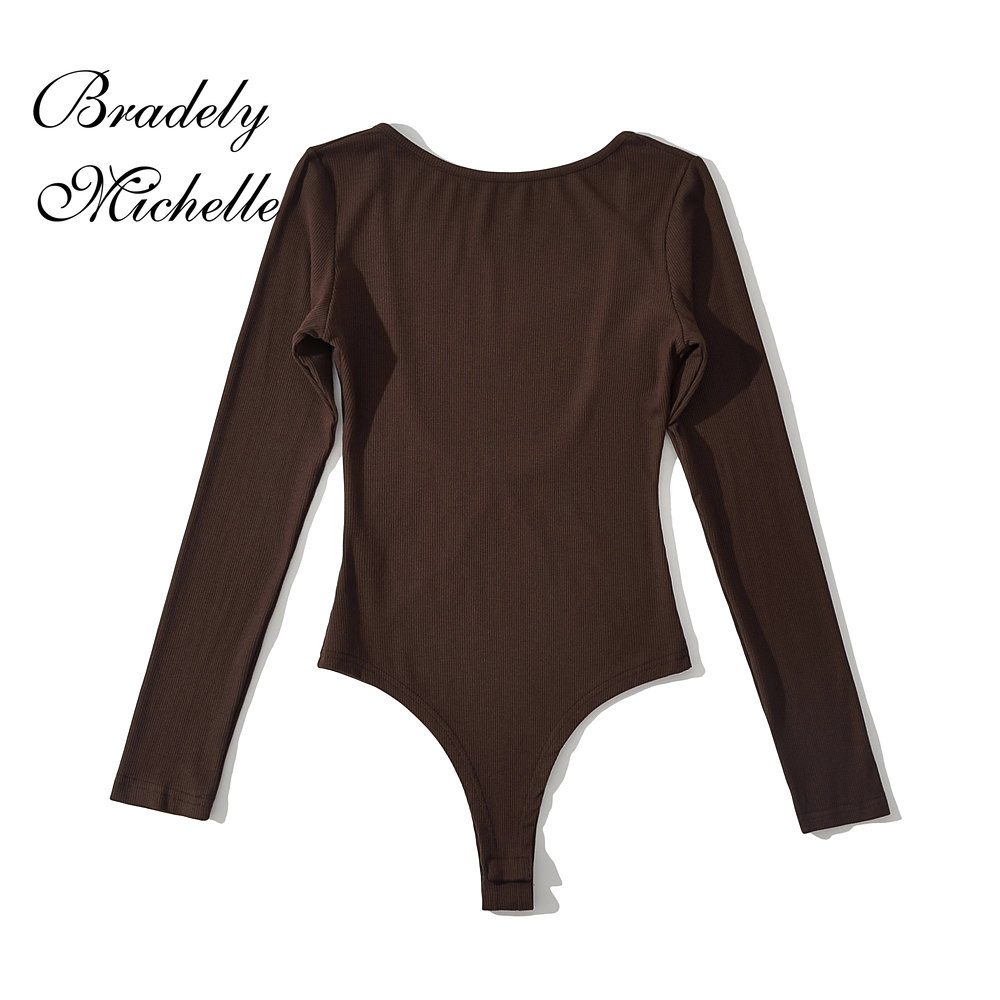 Roupa sexy feminina manga comp - Turtleneck Bodysuit avaliação e preço