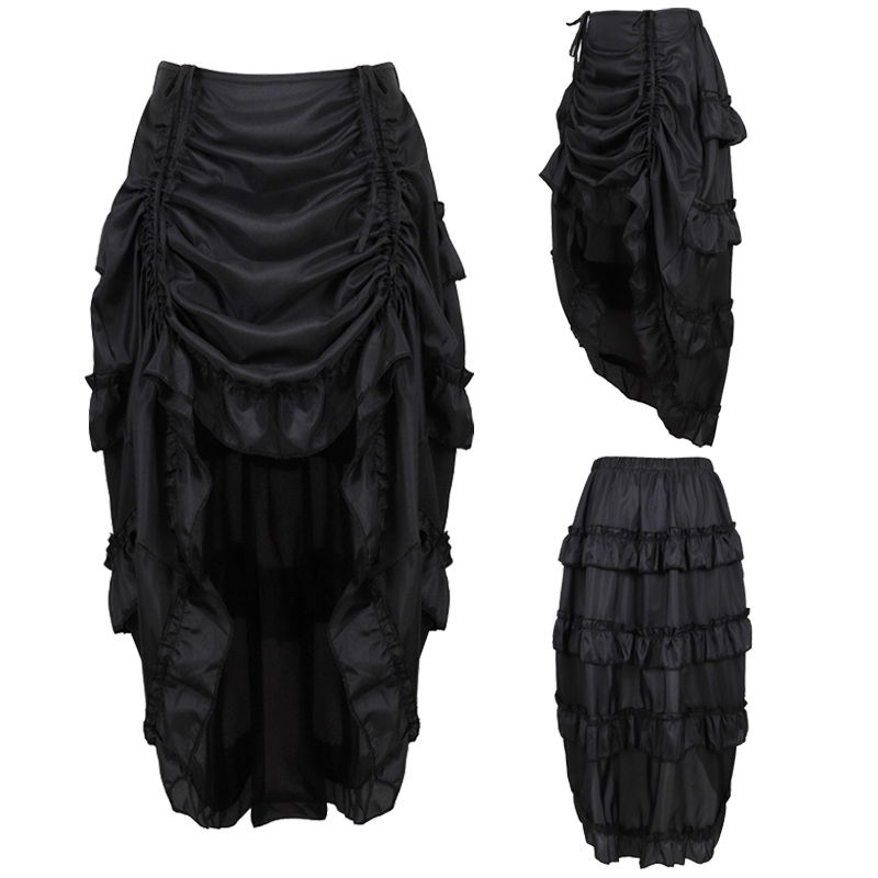Corset Gótico Steampunk com Sa - Pleated Skirt Women avaliação e preço