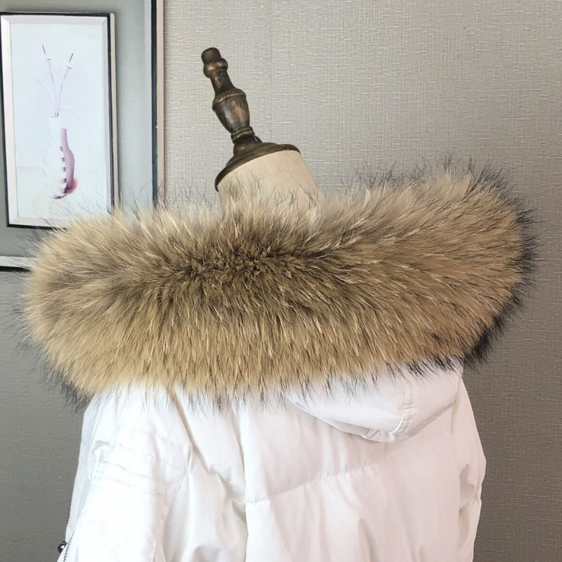Gola de pele real para casaco  - Women Fashion Jackets avaliação e preço