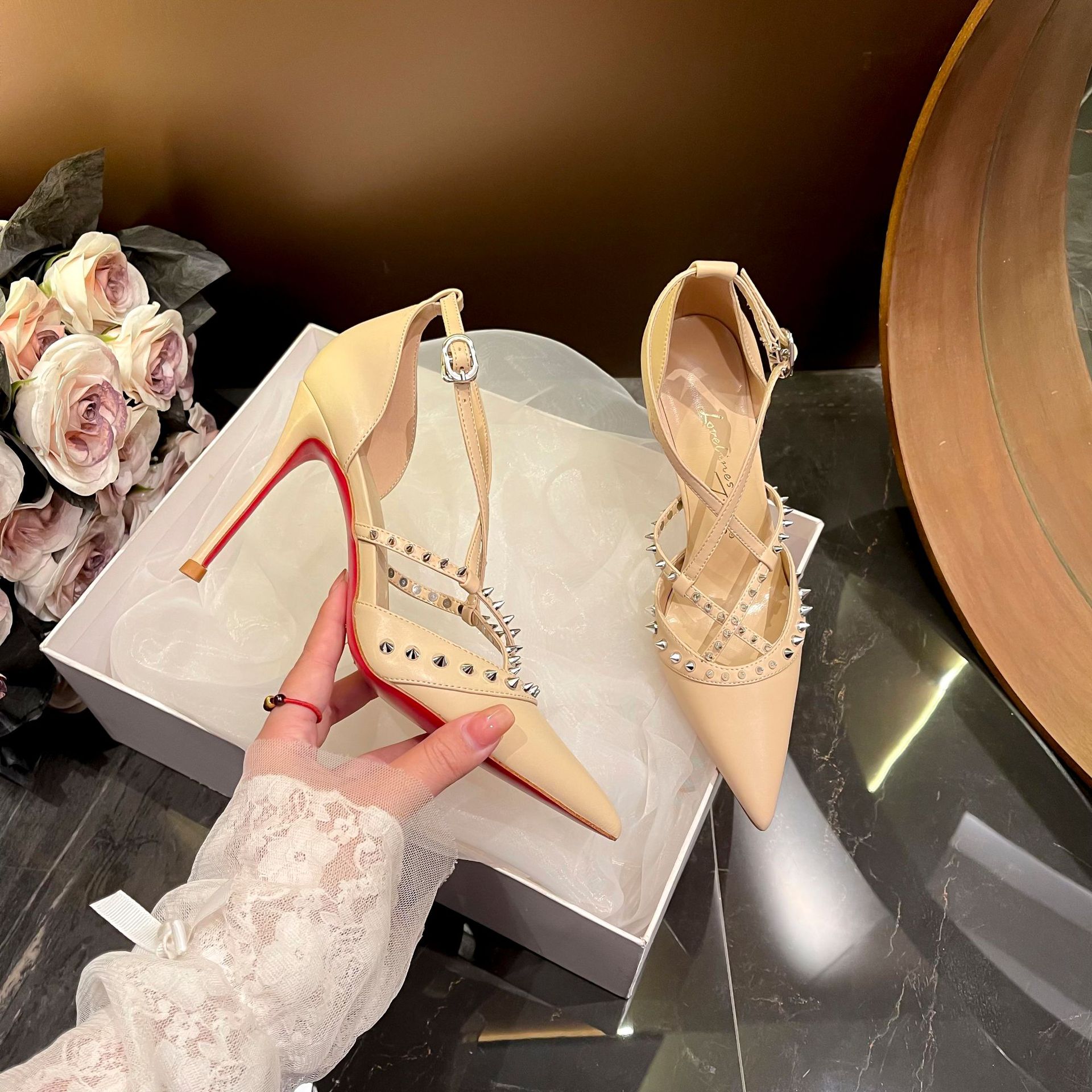 Mulher retro sapatos sandálias - Women'S Fashion Suit avaliação e preço