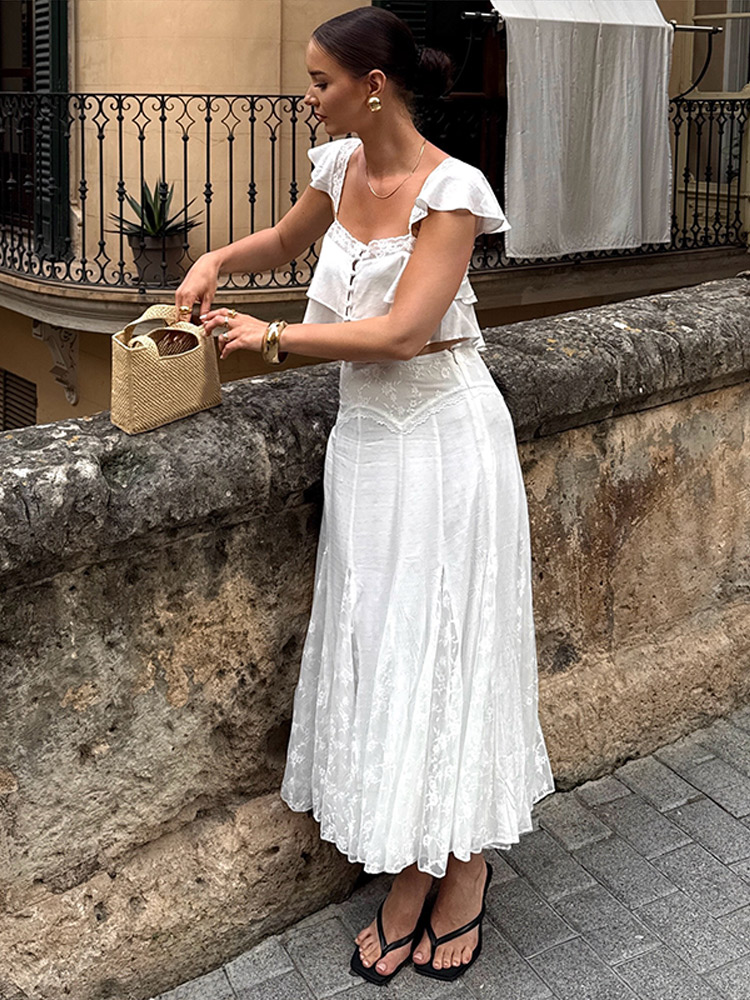 Conjunto de 2 Peças de Moda Ve - Pleated Skirt Women avaliação e preço