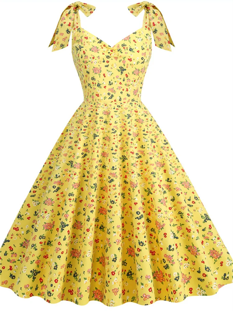 Vestido floral de escritório f - Women'S Fashion Of The 50S avaliação e preço