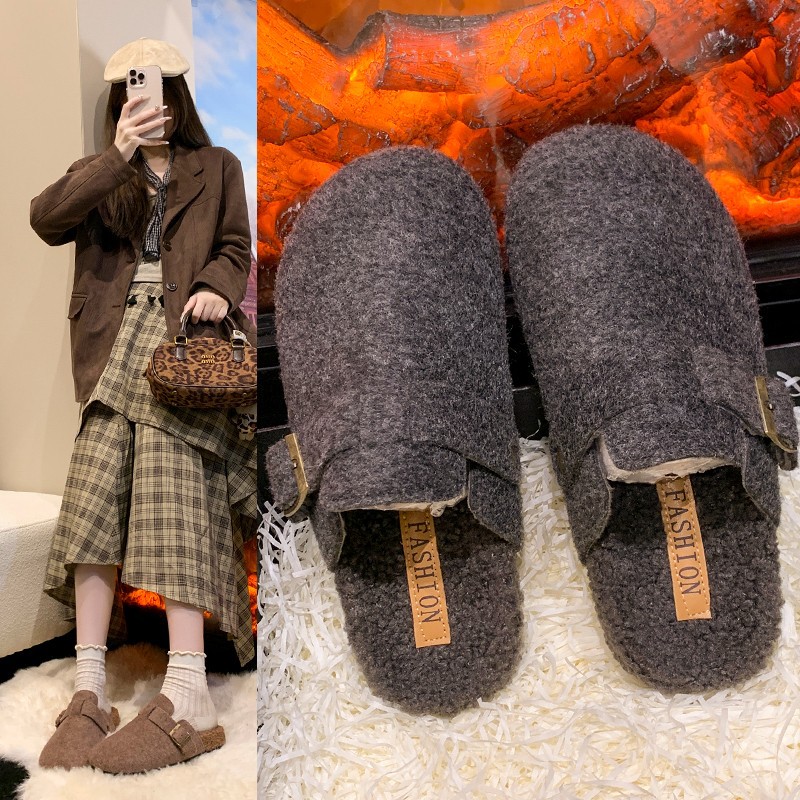 2025 chinelos mule de inverno  - Women'S Fashion For 2025 avaliação e preço