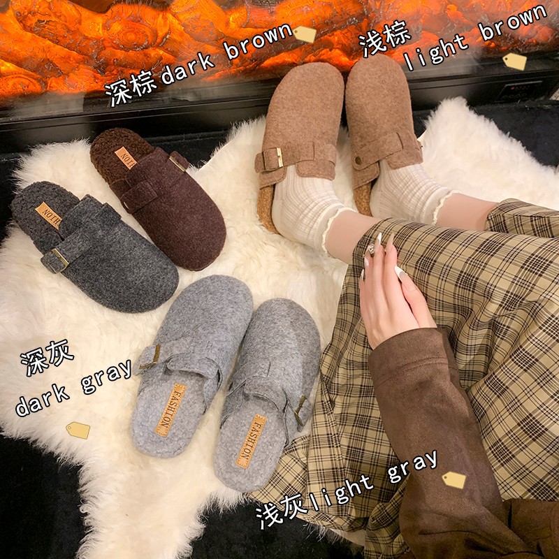 2025 chinelos mule de inverno  - Women'S Fashion For 2025 avaliação e preço
