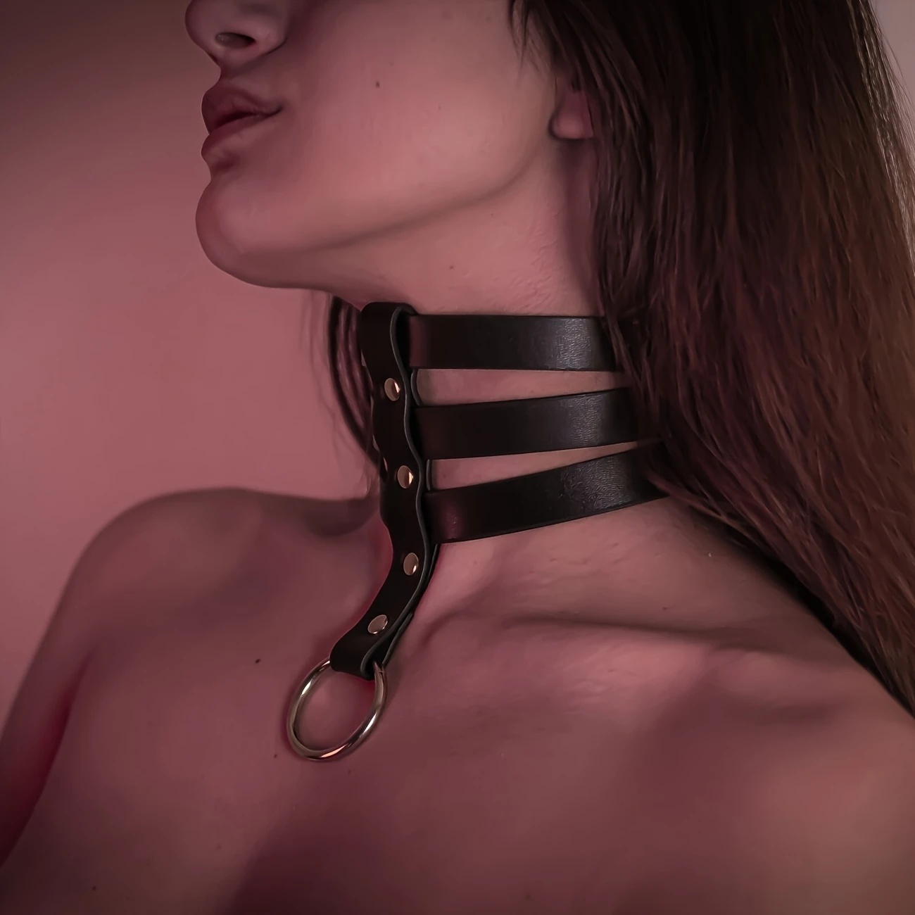 Coleira de Couro Sexy para Mul - Women'S Fashion Harness avaliação e preço