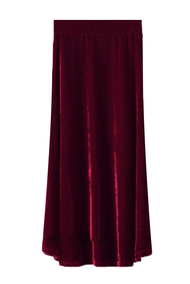 TIYIHAILEY-Saia de Veludo Plis - Pleated Skirt Women avaliação e preço