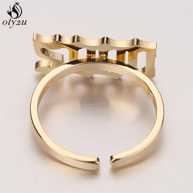 Oly2u Anéis personalizados com - Women'S Fashion Year 2000 avaliação e preço