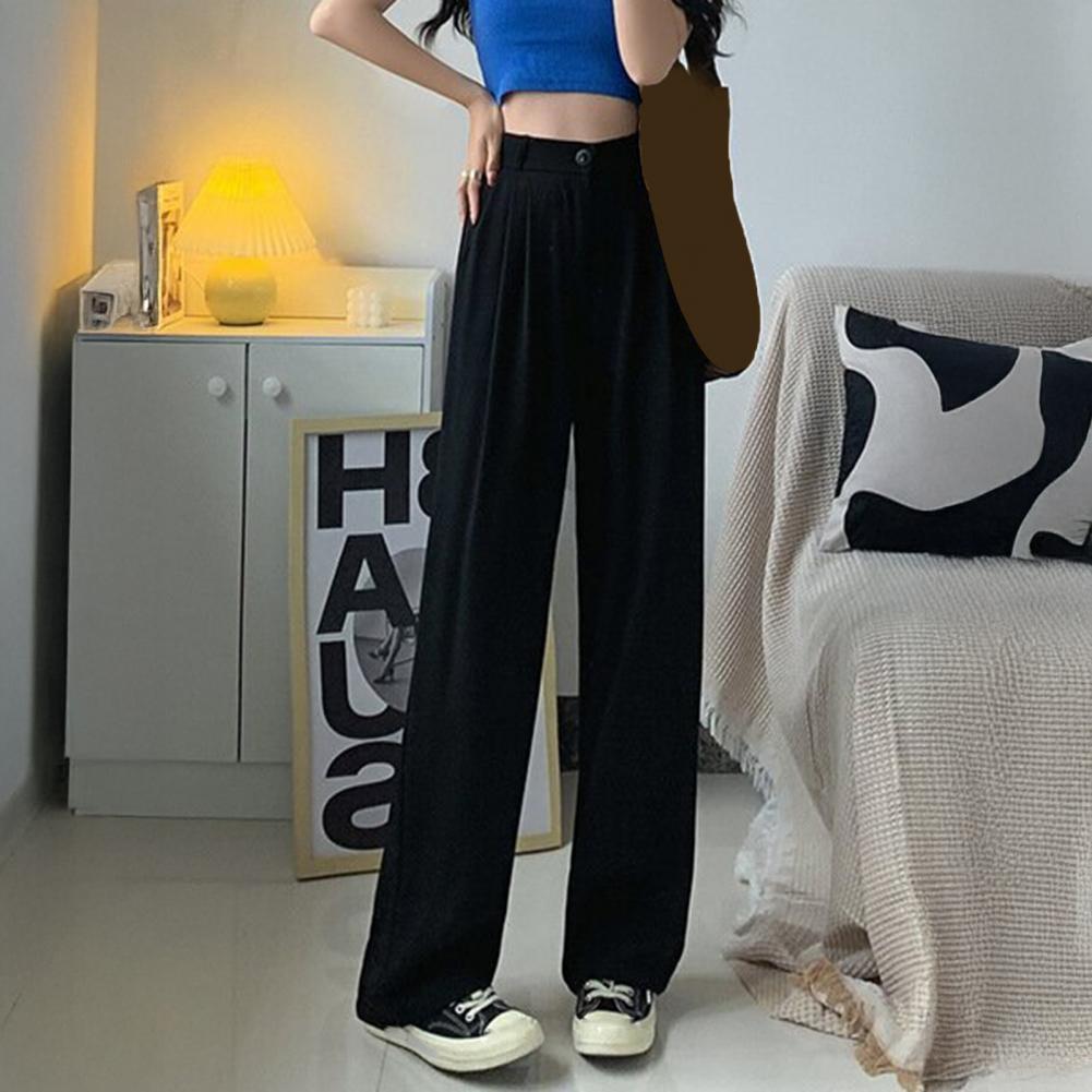 Calças de Negócios Estilo Comm - Wide Leg Palazzo Pants avaliação e preço