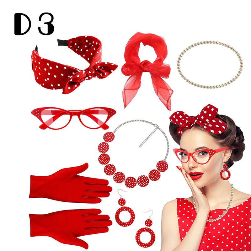 Acessórios de Fantasia Retrô d - Women'S Fashion Of The 50S avaliação e preço